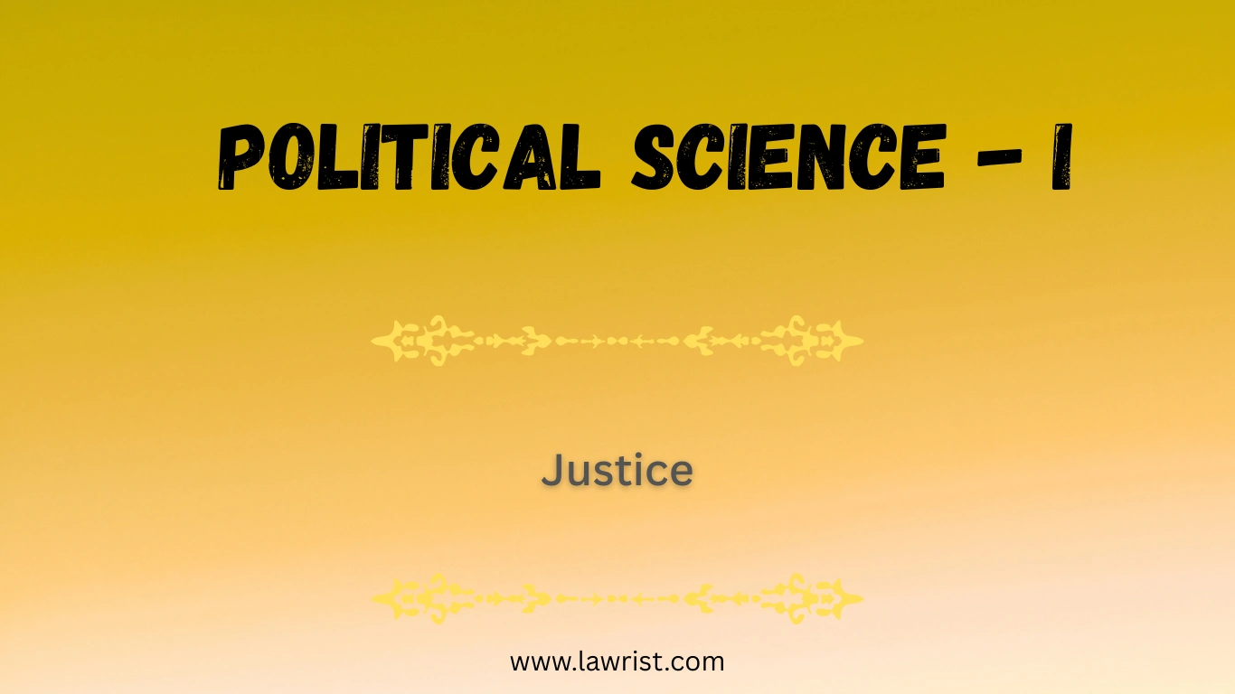 Concept of Justice in Political Science
