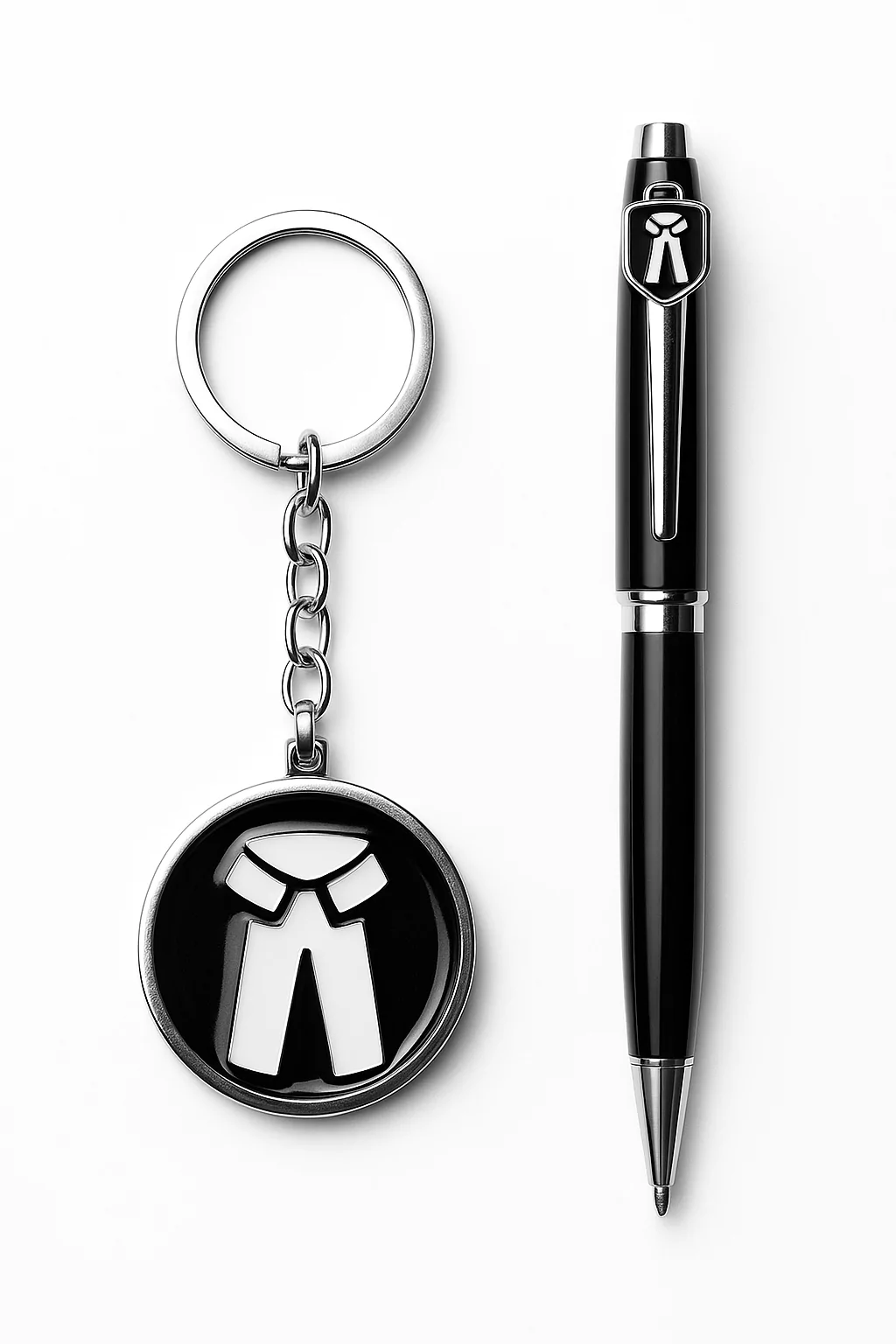 Pen and key chain with Advocate logo