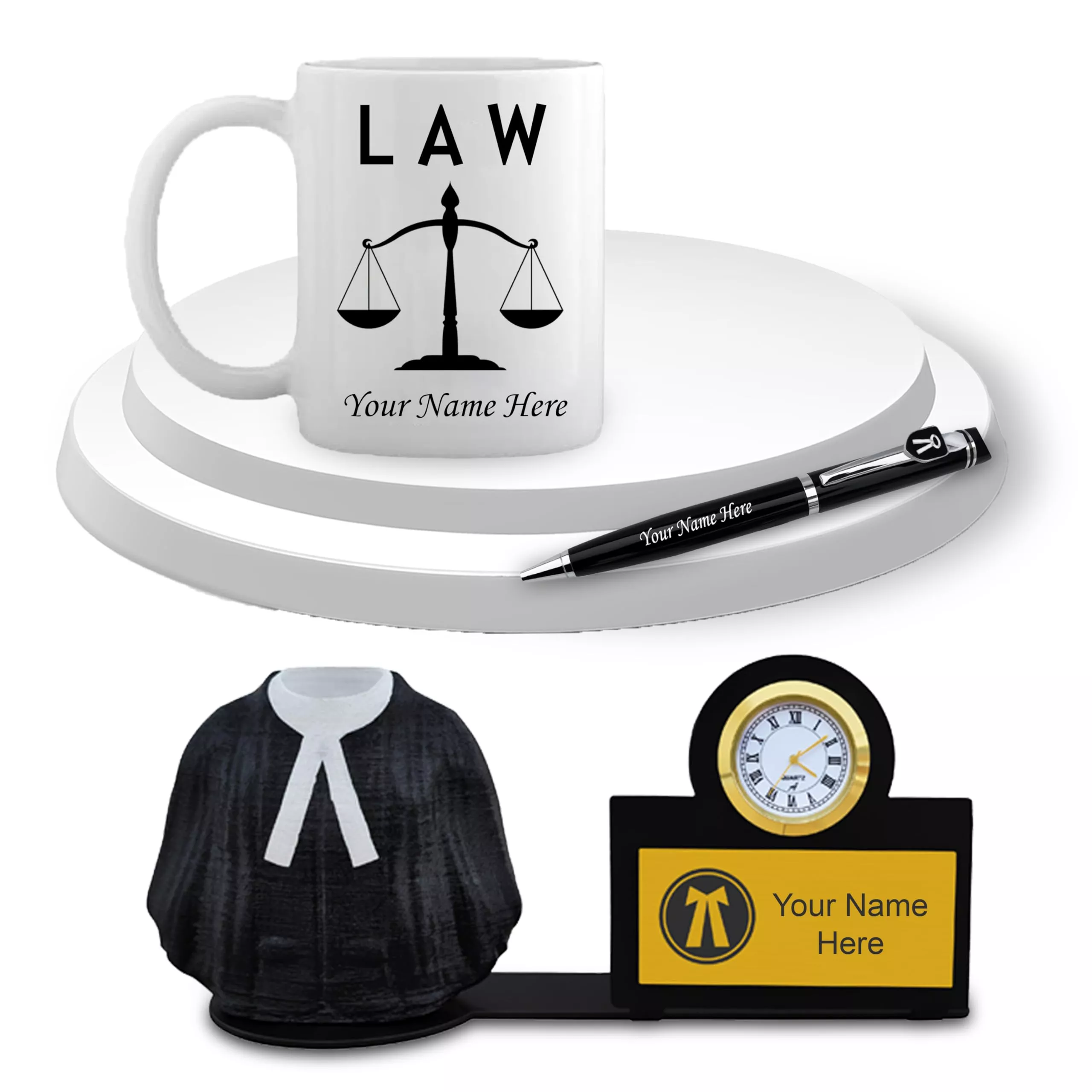 Custom Legal Gift Set (Mug • Pen • Watch)